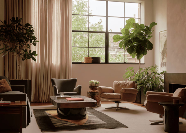 Лофт финансиста в нью-йорке с тёплыми интерьерами Лофт финансиста в нью-йорке с тёплыми интерьерами