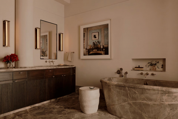 Лофт финансиста в нью-йорке с тёплыми интерьерами Лофт финансиста в нью-йорке с тёплыми интерьерами