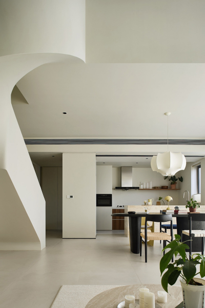 Мягкий современный интерьер вдохновляющего лофта в китае