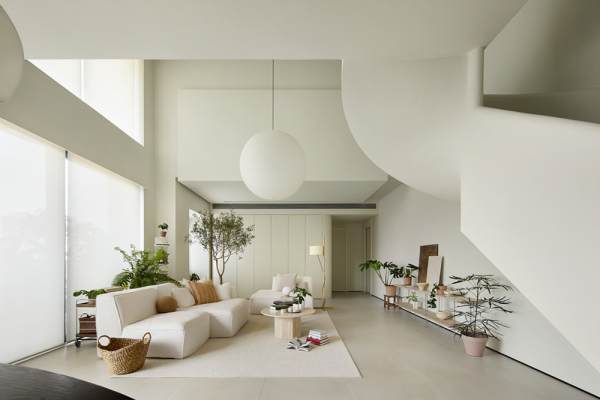 Мягкий современный интерьер вдохновляющего лофта в китае