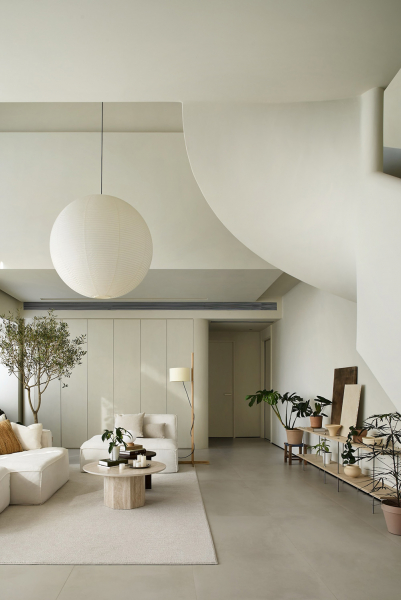 Мягкий современный интерьер вдохновляющего лофта в китае