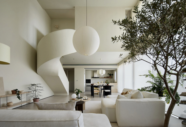 Мягкий современный интерьер вдохновляющего лофта в китае