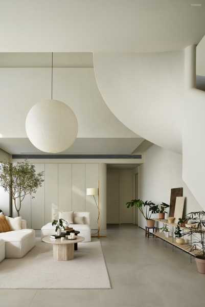 Мягкий современный интерьер вдохновляющего лофта в китае