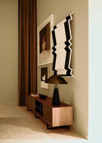 Молочные интерьеры современной резиденции в нью-йоркской высотке Молочные интерьеры современной резиденции в нью-йоркской высотке