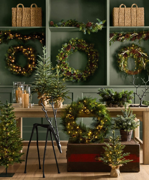 Прекрасное рождество без лишних слов: праздничный каталог pottery barn