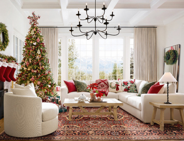 Прекрасное рождество без лишних слов: праздничный каталог pottery barn