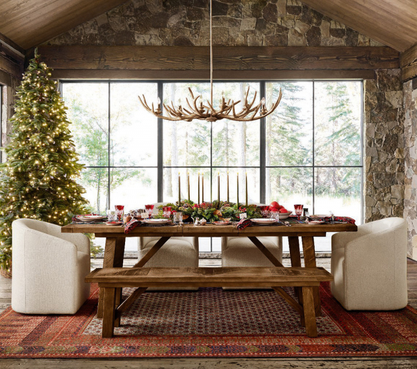 Прекрасное рождество без лишних слов: праздничный каталог pottery barn