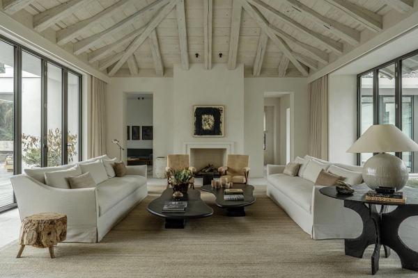 Роскошь натуральных материалов и оттенков в дизайне виллы во флориде Роскошь натуральных материалов и оттенков в дизайне виллы во флориде