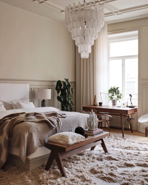 Семья переехала из загородного дома в эту большую и элегантную квартиру в центре гётеборга Семья переехала из загородного дома в эту большую и элегантную квартиру в центре гётеборга