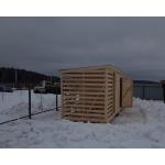 Сарай 6х2 деревянный для животных для свиней односкатный 14