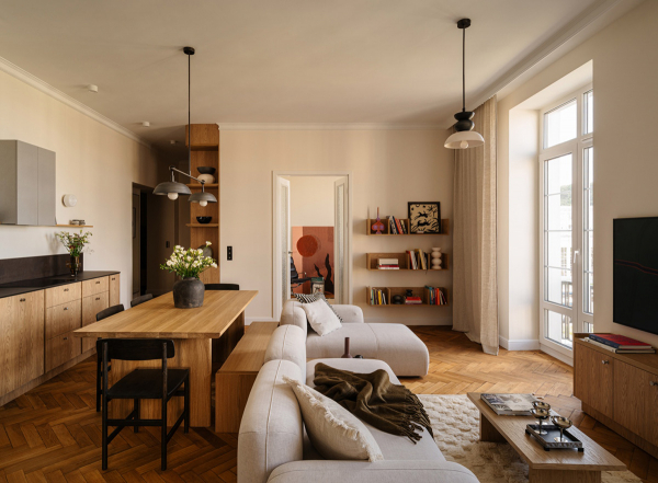 Тепло современного дизайна и модернистские нотки: квартира в гдыне Тепло современного дизайна и модернистские нотки: квартира в гдыне