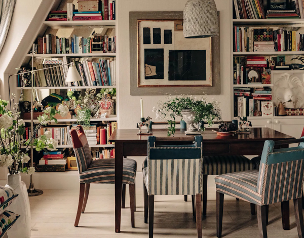 Всё дело в узорах: экстравагантная мансардная квартира дизайнера в лондоне Всё дело в узорах: экстравагантная мансардная квартира дизайнера в лондоне