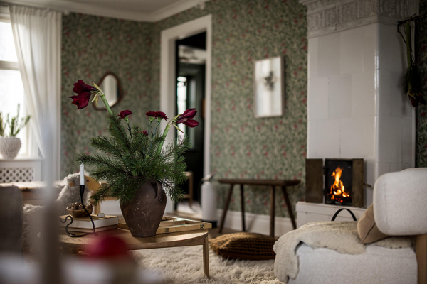 Зеленые интерьеры и нотки зимнего декора: шведская дача 1910 года Зеленые интерьеры и нотки зимнего декора: шведская дача 1910 года