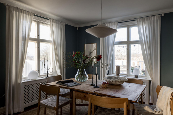 Зеленые интерьеры и нотки зимнего декора: шведская дача 1910 года Зеленые интерьеры и нотки зимнего декора: шведская дача 1910 года