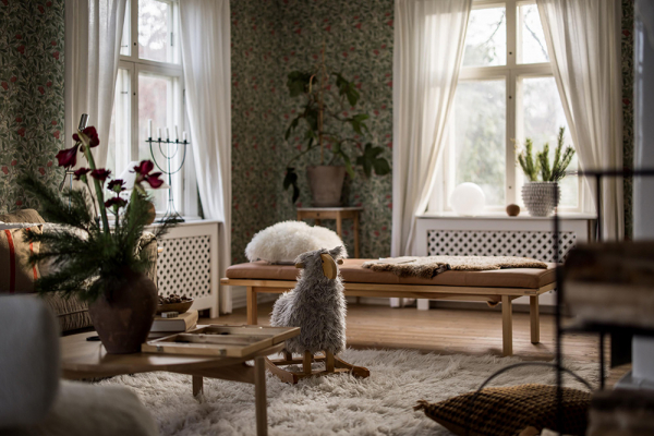 Зеленые интерьеры и нотки зимнего декора: шведская дача 1910 года Зеленые интерьеры и нотки зимнего декора: шведская дача 1910 года