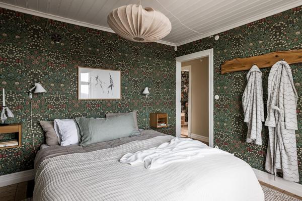 Зеленые интерьеры и нотки зимнего декора: шведская дача 1910 года Зеленые интерьеры и нотки зимнего декора: шведская дача 1910 года