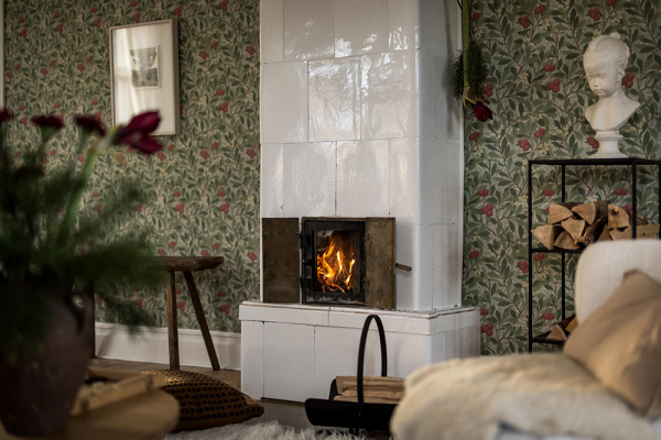 Зеленые интерьеры и нотки зимнего декора: шведская дача 1910 года Зеленые интерьеры и нотки зимнего декора: шведская дача 1910 года