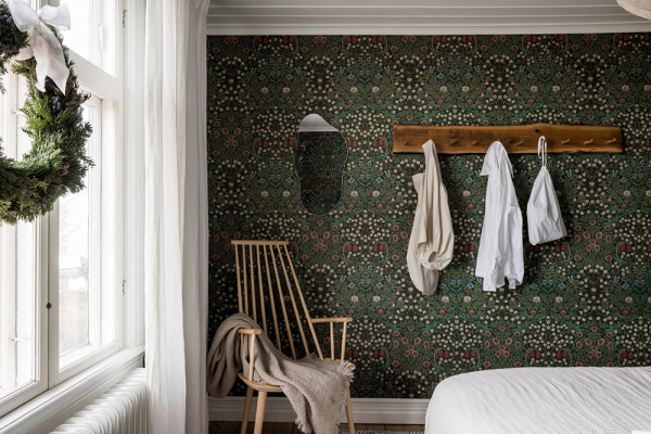 Зеленые интерьеры и нотки зимнего декора: шведская дача 1910 года Зеленые интерьеры и нотки зимнего декора: шведская дача 1910 года